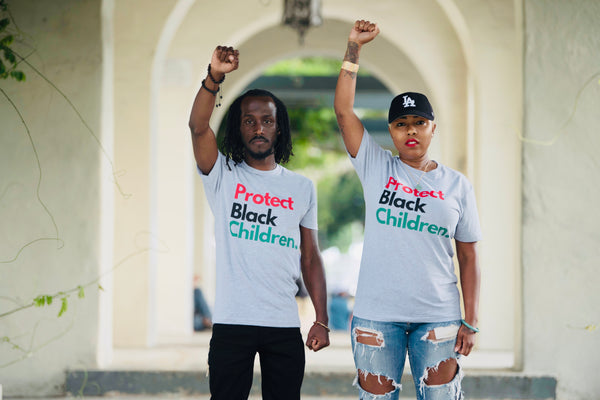 Protect Black Children Tee (Heather Gray)